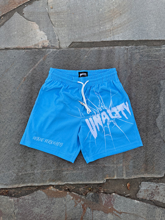 Blue mesh Unality shorts