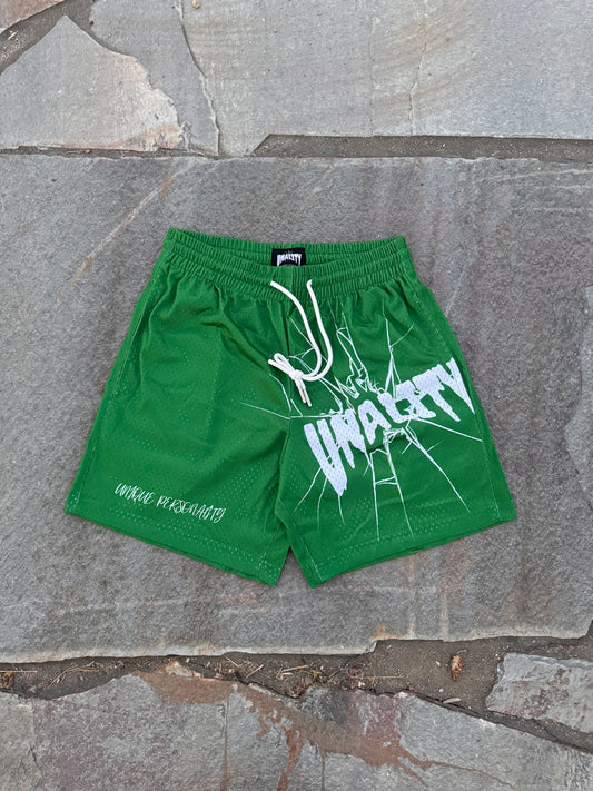 Green mesh Unality shorts