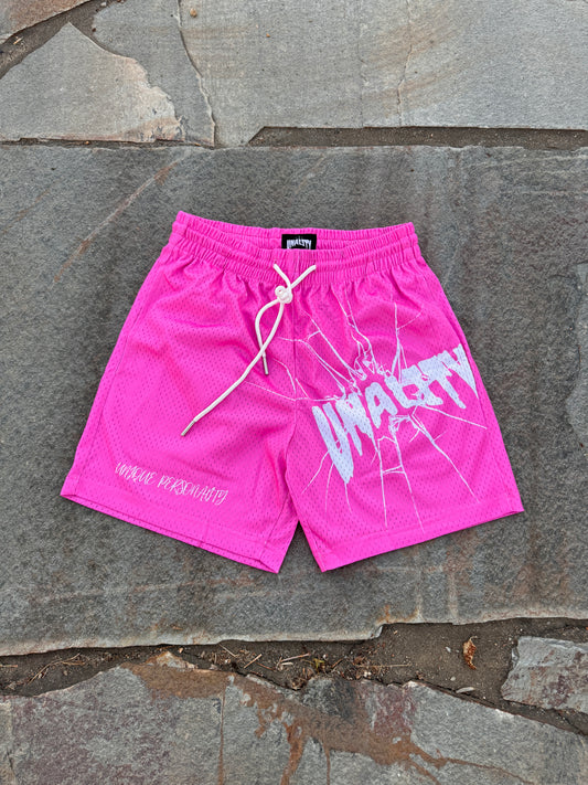 Pink mesh Unality shorts