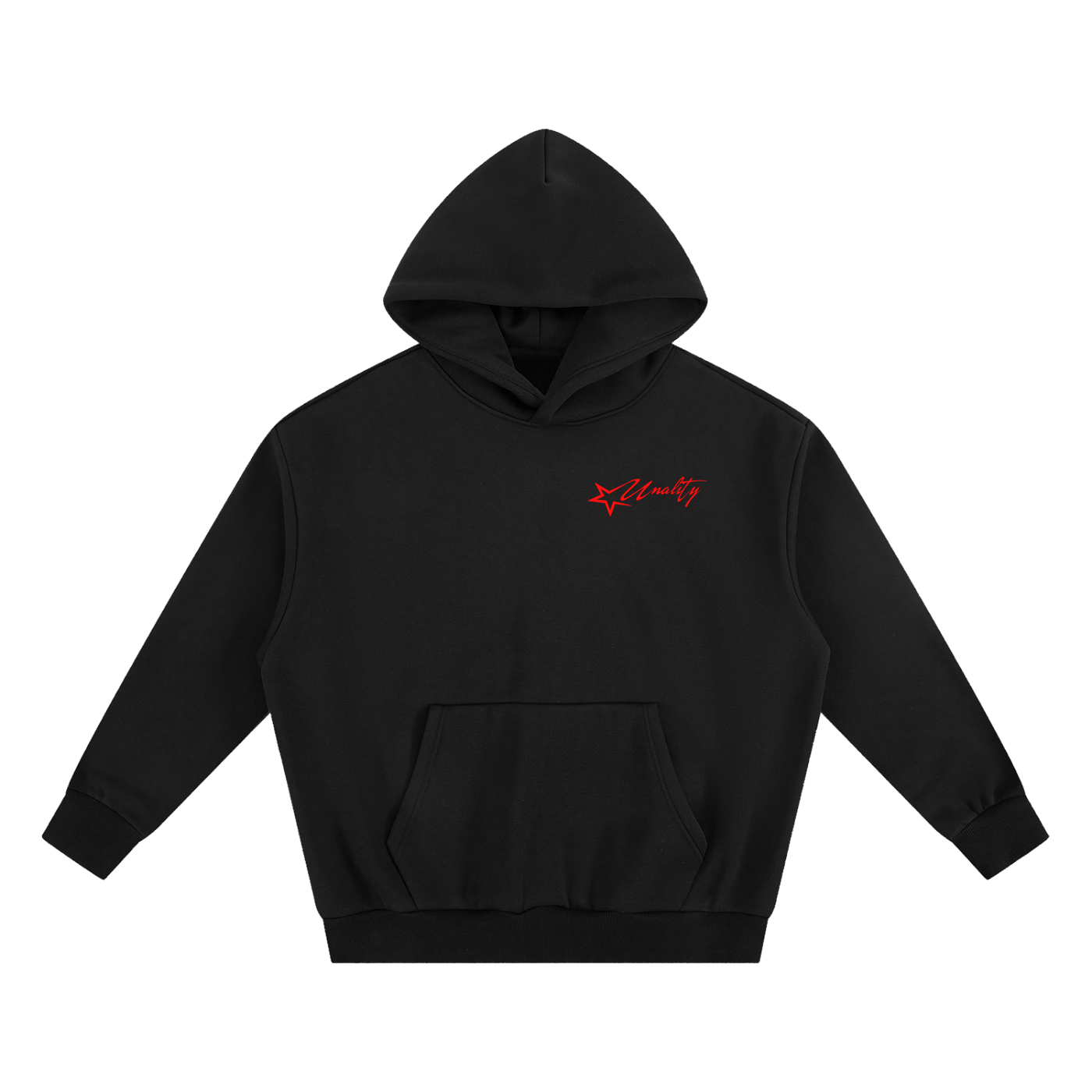 Personality Hoodie in black, front view