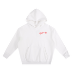 Personality Hoodie in white, front view